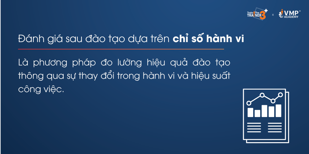 Đánh giá hiệu quả sau đào tạo dựa trên chỉ số hành vi (Behavior Metrics) là phương pháp tập trung vào việc đo lường sự thay đổi trong hành vi và hiệu suất công việc thực tế của quản lý.